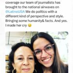 Maria Hinojosa Instagram - Throwback to 2018 @latinousa archives. This was my first interview with @aoc but know that I’m working on getting my 4th intvu. Let’s hope @aoc says yes!