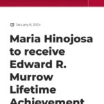 Maria Hinojosa Instagram - Me and Edward R. Murrow. Who would’ve thought that this little Mexican, immigrant kid from the south side of Chicago would end up with her name next to his. My journalistic hero because he was a journalist of conscience. @murrowcollege HONORED!!!