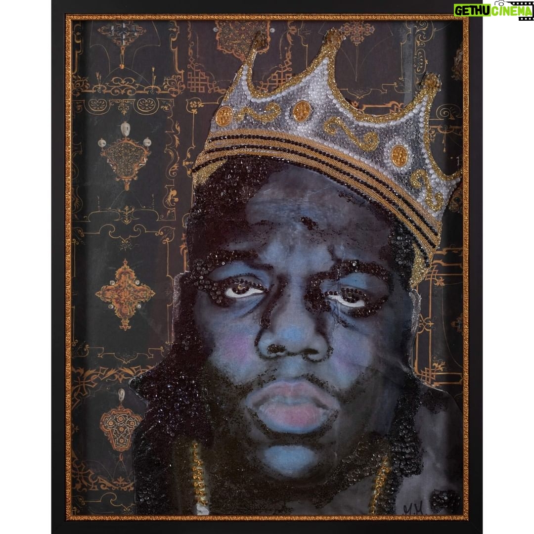 Mariana Mazza Instagram - Notorious B.I.G. – 24×30 L’exposition Queso y papa, c’est du 3 au 6 novembre à la galerie @institut.national.montreal 11h à 18h (fermeture à 15h le 3 nov). J’ai tellement hâte de vous faire découvrir ma série! Et si vous voulez découvrir toutes mes toiles et mes reproductions, elles sont en ventes dès maintenant au marianamazzapeintre.com. Faite vite, les quantités sont limitées!