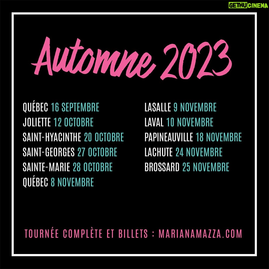 Mariana Mazza Instagram - La gang. Comme vous, j’ai passé un bel été… Voici toutes mes dates de show jusqu’à la fin de la tournée de mon spectacle Impolie – Pardonne-moi si je t’aime. Oui, vous avez bien compris. C’est bientôt fini. Si vous l’avez pas encore vu, ce sont vos dernières chances de le faire. Très hâte de venir vous voir un peu partout au Québec. On se voit où? marianamazza.com