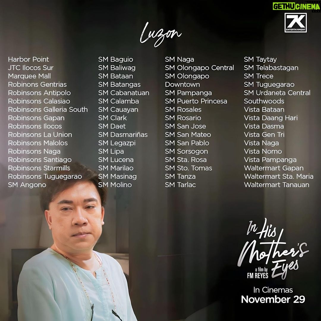 Maricel Soriano Instagram - NOW SHOWING! ❤️❤️❤️ Sugod na sa mga sinehan ngayong araw at manood ng pinaka-inaabangang drama movie ng raon. In His Mother’s Eyes starring Roderick Paulate, LA Santos and Ms Maricel Soriano. Directed by FM Reyes. #IHMENowShowing #InHisMothersEyes #ihme #inhismotherseyesnowshowing