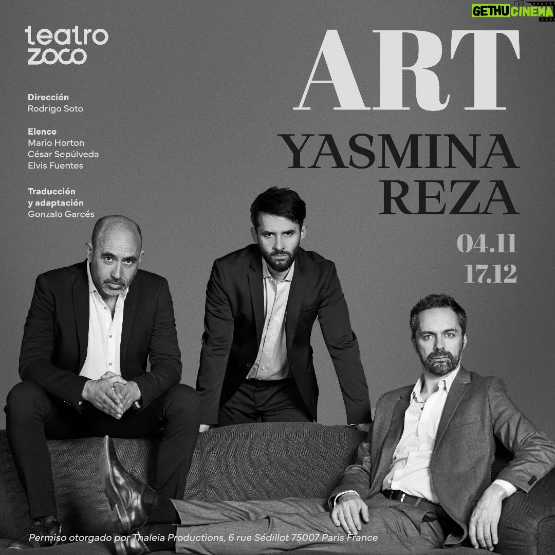 Mario Horton Instagram - ART - NOVIEMBRE - TEATRO ZOCO Santiago, Chile