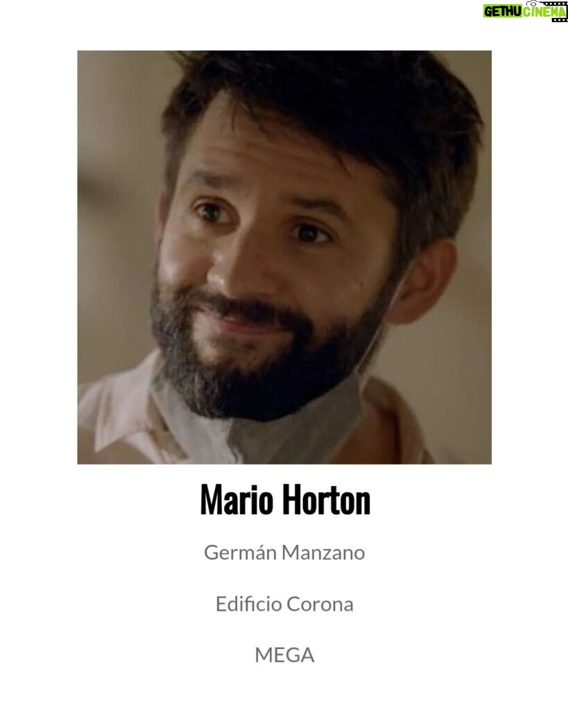 Mario Horton Instagram - Muchas gracias a @somoschileactores por esta honrosa nominación como mejor actor a los #premioscaleuche en la categoría teleseries. El reconocimiento del trabajo de parte de los colegas, ya es un premio.