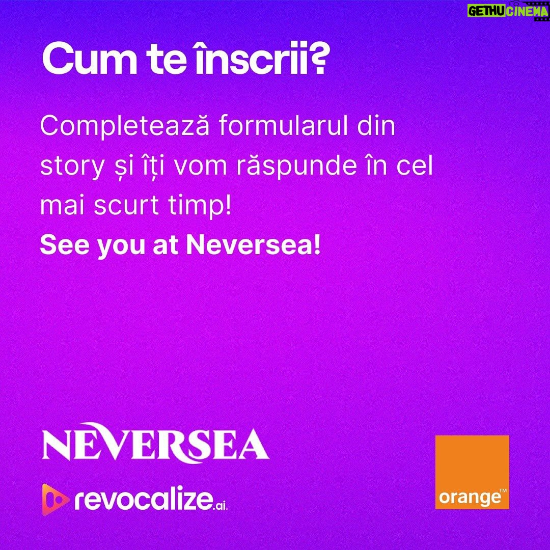 Marius Moga Instagram - Guys, intrati pe link, avem Pass-uri pentru cei care vor sa imbine utilul cu placutul! Link in bio ! @neverseafestival @revocalize.ai