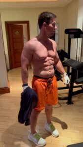 Mark Wahlberg Instagram - Good lighting and the @municipal shorts🔥 2024🔥📈 put in the work when everyone else is sleeping😎 #MunicipalPartner