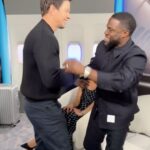 Mark Wahlberg Instagram - Surprising the only guy who works harder than me. ❤️@kevinhart4real