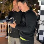 Mark Wahlberg Instagram - The @flechaazultequila out of a boot? Only water for my guy @roccomangel @roccostacos 🥳😎🥃🏆💯📈 #FlechaAzulPartner