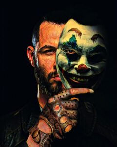 Markus Perez Instagram - “TO THE PEOPLE THAT JUDGE YOU, CAN ONLY SEE YOUR MASK ... BUT DO NOT KNOW WHAT REALLY EXISTS BEHIND IT” “AS PESSOAS QUE TE JULGAM, SÓ CONSEGUEM VER SUA MASCARA... MAS NAO SABEM O QUE REALMENTE EXISTE POR TRÁS DELA “ GOOD LUCKY 🃏 Pic by @eyesjudge 🙏👊🏆 #joker #ufc #nojudge
