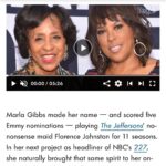 Marla Gibbs Instagram – Honored to be in this People magazine article with my daughter @angelagibbs It discusses a lot about #227. Check it out and enjoy! It was my daughter Angela that brought the 227 play to me. Her play production is what later become our show. Sending love to our whole cast. 📺 🌹 ❤️❤️❤️ #227 #nevertoolate