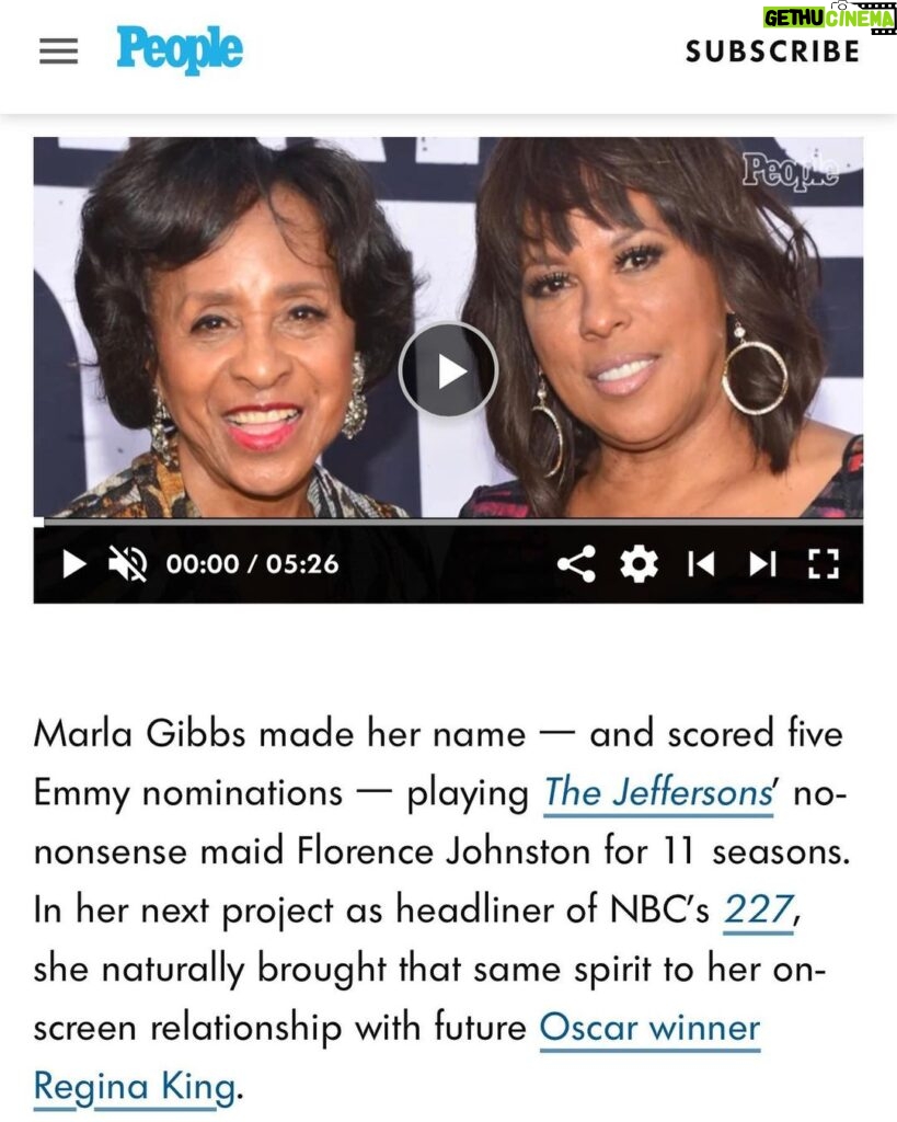 Marla Gibbs Instagram - Honored to be in this People magazine article with my daughter @angelagibbs It discusses a lot about #227. Check it out and enjoy! It was my daughter Angela that brought the 227 play to me. Her play production is what later become our show. Sending love to our whole cast. 📺 🌹 ❤️❤️❤️ #227 #nevertoolate