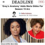 Marla Gibbs Instagram – I’m part of the Grey’s Anatomy family yall!! Thank You Shonda for looking out chile. Tune in and see me as grandmother to Alexis Floyd. Bless you All 🙏🏾🎥🎞🍿🎉 #greysanatomy #marlagibbs #nevertoolate #shondaland #debbieallen