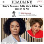 Marla Gibbs Instagram - I’m part of the Grey’s Anatomy family yall!! Thank You Shonda for looking out chile. Tune in and see me as grandmother to Alexis Floyd. Bless you All 🙏🏾🎥🎞🍿🎉 #greysanatomy #marlagibbs #nevertoolate #shondaland #debbieallen