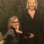 Marlee Matlin Instagram - This picture of VAE and I makes me laugh. Me holding on to her for dear life! We were posing for a group picture and I just held on to her for no reason! Maybe subconsciously showing my love for her! RIP Miss Vae. #2022 #rosellihouse #girlshousenightout #marshavaegoeken 🦋🤟🏼🙏