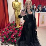 Marlee Matlin Instagram - Let the @academy awards begin with my look. @dolcegabbana dress, Roger Vivier Jewelry: all from @brionyraymondnewyork Earrings, vintage @cartier necklace, diamond studs and ring. Hair and Makeup @brettglam @craiggangi. Style @msjordanjohnson. PR @initiativepr
