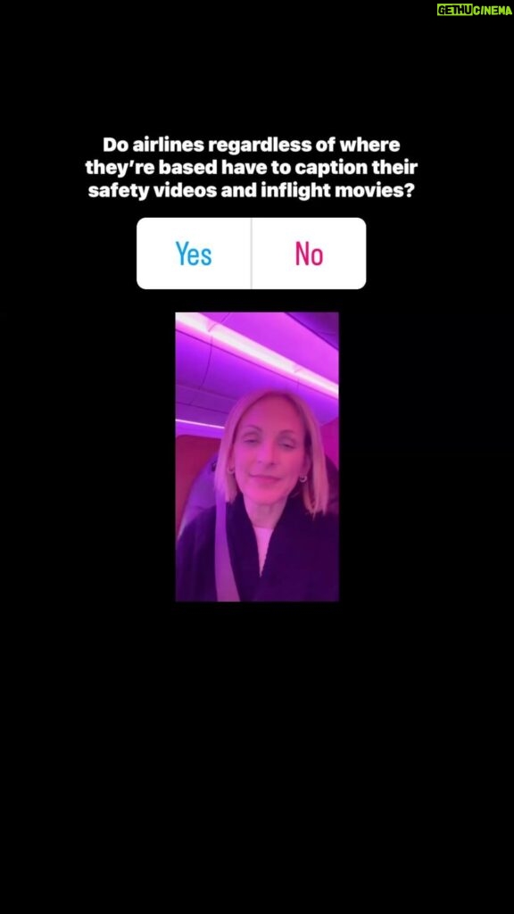 Marlee Matlin Instagram - Sorry @virginatlantic. Your plane is lovely, your flight attendants wonderfully helpful but you fail when it comes to providing access to your safety videos for Deaf and hard of hearing travelers. #noaccess @delta