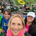 Marlee Matlin Instagram - What a FUN weekend with our daughter @isabelle.grandalski!!! Parent/Family weekend at @uoregon with the Ducks beating UCLA football! Met with old friends and made few new ones too. Did go to a Frat party! Whoa! And yes, we did Isabelle’s laundry at the COOLEST laundromat in Eugene! So proud of our baby girl. Truly! #ducks #andrewandhistshirtmademehappy #collegelife #kevin 💚💛💚💛💚