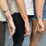 Marlee Matlin Instagram - What a great time with @lukewessman who beautifully tatted me, and my two daughters @sarahgrandalski @isabelle.grandalski….I got the “ one day at a time/date of my sobriety and the infinity symbol. ( the girls got the same as I did ) Sarah got three tats…and isabelle got her first two tats. And @bobbyhundreds made a surprise visit and made our day extra special! Love my friends Luke and Bobby and blessed to have spent the day with my daughters. Yes, more tattoos to come. #tattoos #addicted #friends #family 🤟🏼🤟🏼