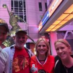 Marlee Matlin Instagram - I had the GREATEST pleasure being on the ice @nhlblackhawks !!! I hit the puck to the best of my ability and it almost made it through. Dang it BUT the best part was being with everyone in the stadium and seeing my son there! @brandongrandalskii #chicagogirlforever #mortongrove @liztannebaum @eric_matlin @zackmatlin ❤️🖤🤍❤️🖤🤍 Special shout-out to the folks that took great care of me and my family! 🤟🏼