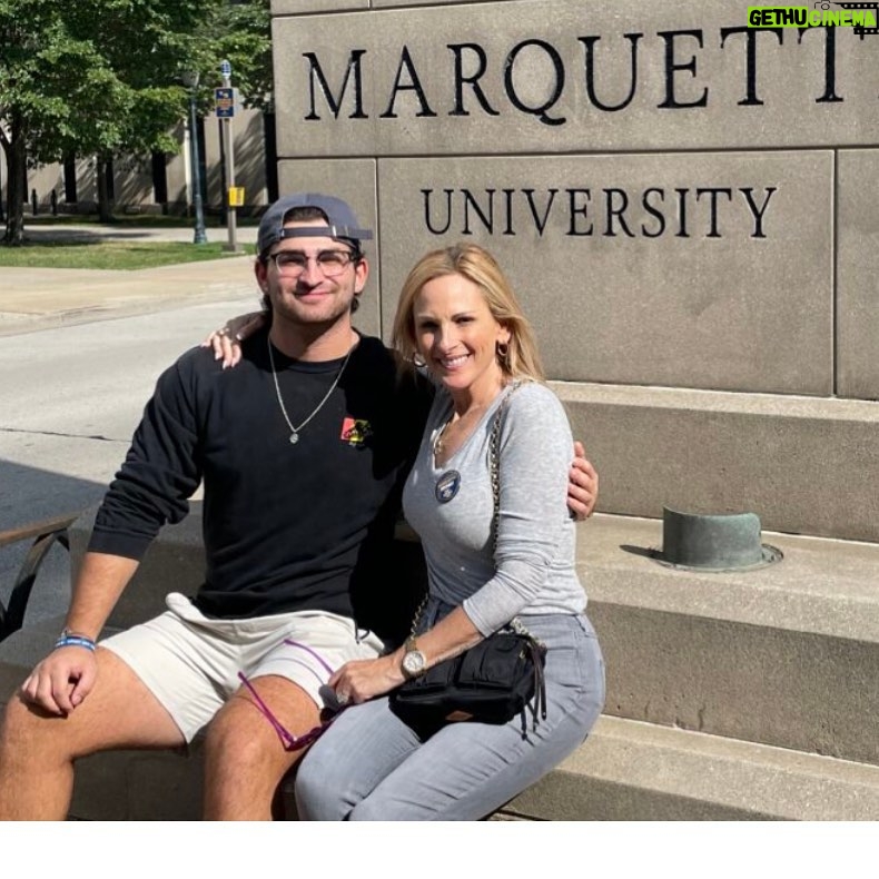 Marlee Matlin Instagram - Who would’ve thought I’d be attending another one of my childrens’ graduation - as commencement speaker! First for my son @tylergrandalski high school @grandartsvapa and now @brandongrandalskii from @marquetteu Go Golden Eagles! #bethedifference