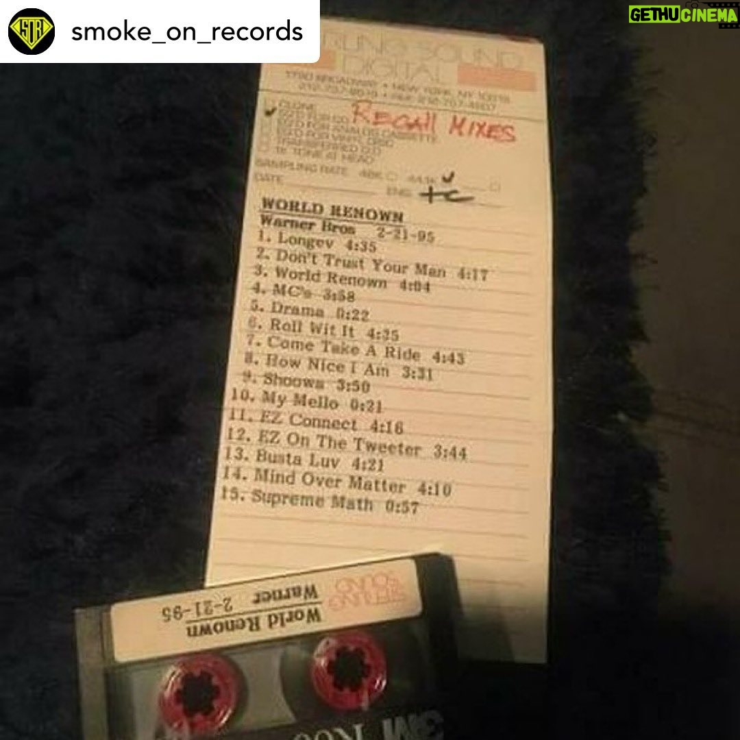 Marley Marl Instagram - Out now • @smoke_on_records "WORLD RENOWN" Original masters mixed by #DjMarleyMarl from Marley Marl House of Hits Inc.(ASCAP) And Mastering by #phax_mastering What you heard on the web was unmixed, bad quality all these years, finally you can here now best sound quality, checked with Marley and K-def for final aproval it was a positve go and pressed vinyl in the netherlands. order now at www.smokeonrecords.com #djmarleymarl #djkdef #seven_shawn #john-johnsmith #smokeonrecords #phax_mastering #smoke_on_records