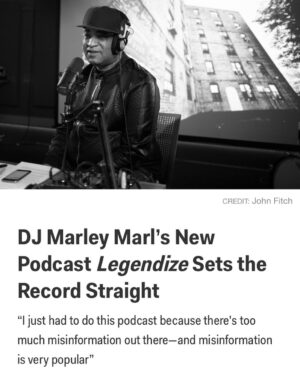 Marley Marl Instagram - Real talk time #legendized