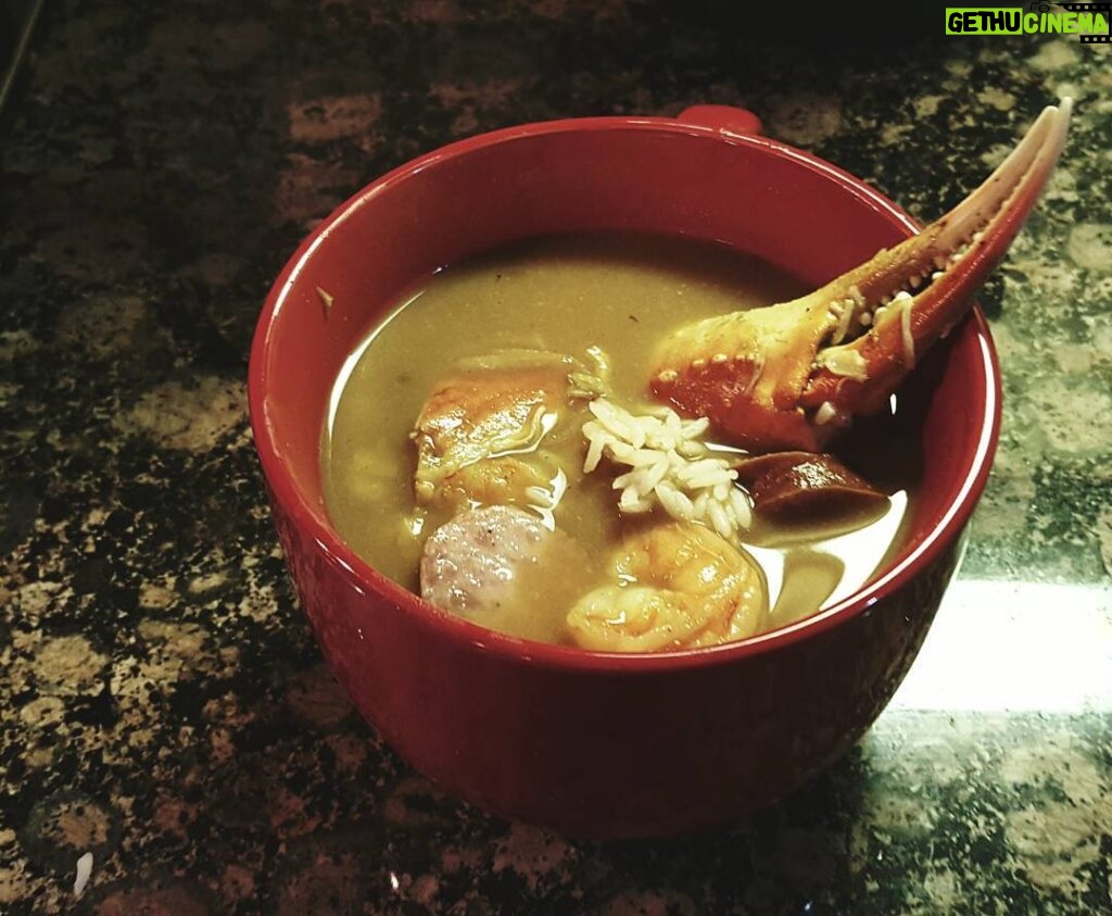Marlon Jackson Instagram - A bowl of seafood gumbo I made for Thanksgiving. #Um Um Good #studypeace marlonjackson