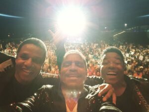 Marlon Jackson Instagram - On  stage in South Africa. We thank our fans in South Africa for making us feel  welcome . We had fun on stage with you  all. #studypeace marlonjackson