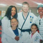 Marlon Jackson Instagram - Noah & Sophia our grandkids getting there yellow belt with Carol, Drake one of the Taekwondo instructors. #studypeace marlonjackson
