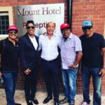 Marlon Jackson Instagram - The brothers and I with Roy Bernard, the investor in the youth center we visit in Wolverhampton England, in front of his hotel in Wolverhampton. #studypeace marlon jackson #bekind carol jackson