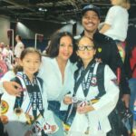 Marlon Jackson Instagram - Carol and I at the kids Taekowndo Tournament. Noah took 2nd Place in form and Sophia took 2nd place in form and 3rd place in combat sparring. #studypeace marlon jackson #bekind carol jackson