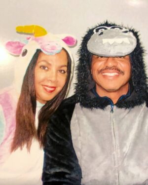 Marlon Jackson Instagram - Carol & me, the unicorn and the Gorilla. #studypeace marlon jackson #bekind carol jackson