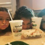 Marlon Jackson Instagram - Sophia,Savanna and Noah in New Orleans at Cafe Du Monde. # bekind carol jackson #studypeace marlon jackson Georgia