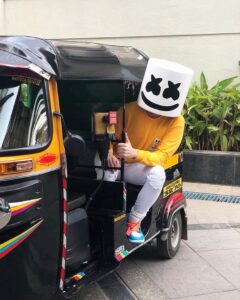 Marshmello Instagram - No kissing in my rikshaw Mumbai, Maharashtra