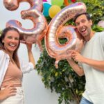 Marta Andrino Instagram - 36 and counting 🎈 Vejo o tempo a passar mais depressa do que o sinto dentro de mim mas muito feliz por todos os que me rodeiam e me acarinham com abraços e beijinhos e palavras bonitas. Obrigada família, obrigada amigos pelo dia que me proporcionaram ♥️ sou uma sortuda 🙏🏼 (Pedi um arraial e tive um arraial, obrigada meu amor @frederico_amaral_ ♥️)