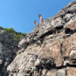 Marti Gould Cummings Instagram – Cliff jumping with @justjohnrobbie – terrifying but worth it!!! Dubrovnik, Croatia