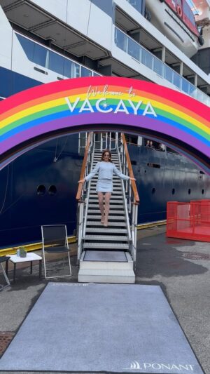 Marti Gould Cummings Instagram - Setting sail with the queer agenda! 

Spending the week in Norway with @myvacaya