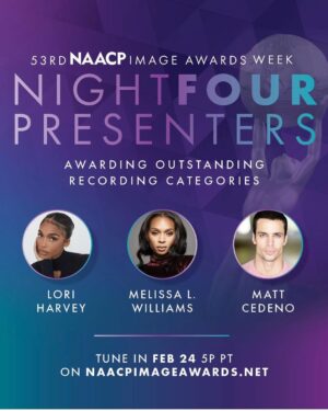 Matt Cedeño Instagram - Had some fun presenting for the @naacpimageawards with #Ruthless costar @melissa.l.williams! Check it out tonight @5pm PST