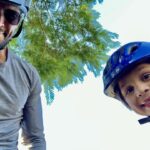 Matt Cedeño Instagram – Had to take a break from the action to duel dimples with my dude. Little bugger has me beat there too 😂 🤷🏽‍♂️ #rideon my guy, #ridefar