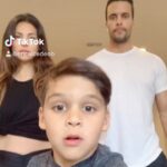 Matt Cedeño Instagram - Ok so got talked in to Tik Tok, did it and little man J’s face got me like 😂😂😂😂😂 #quarantine #fam