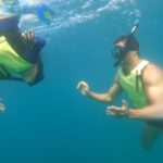 Matt Cedeño Instagram - Had a few epic snorkeling adventures with my main man…he was reaching 12 ft deep on our 2nd outing!💪🏽 #jcruz #cabo #chilenobay Chileno Bay Golf & Ocean Club