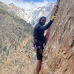 Matt Cedeño Instagram - Succumbing YOLO vibes or just plain foolishness but somehow got talked into scaling this rock by a local Utah mountain man who said ya dude just wear shorts 🤦🏽‍♂️ cold AF, wind howling it even started to snow. Newfound respect for climbers…BUT if you wanna try it I recommend warmer weather!😂✊🏽 #rockclimbing #utah #bce Hidden Falls