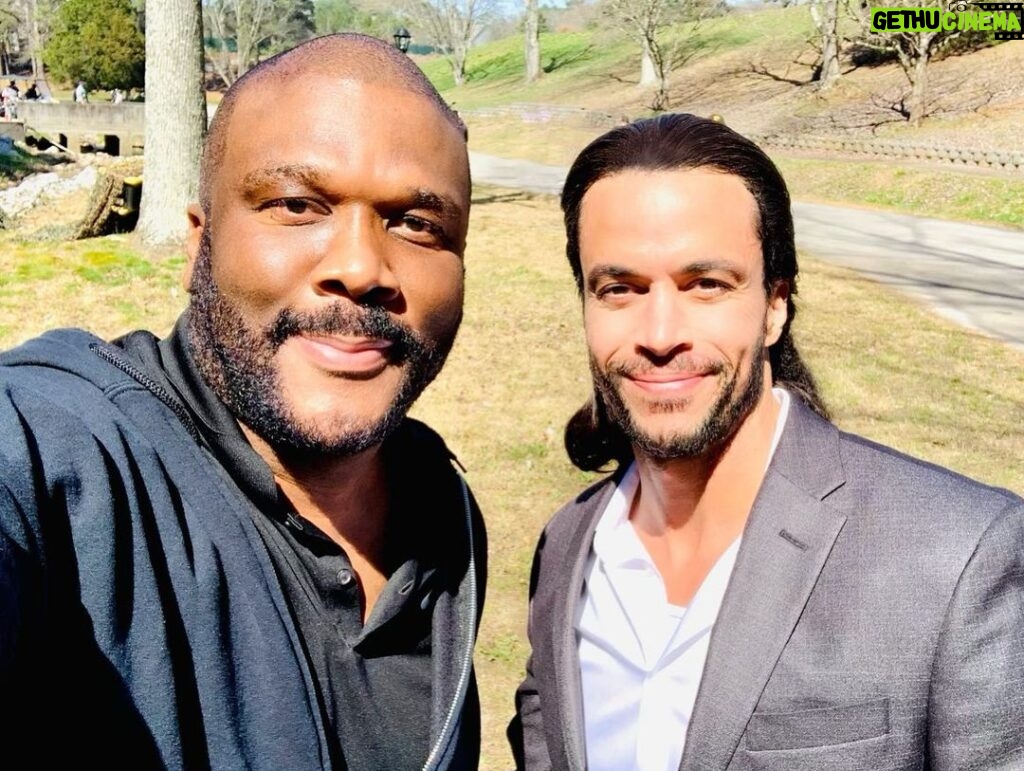 Matt Cedeño Instagram - We have wrapped filming of Ruthless Season 4 and I just want to throw some love and gratitude to Bossman @tylerperry . Thank you brother for pushing us to heights and extremes I never thought possible prior to knowing you…starting with filming 120-140 pages PER DAY!! 🤯 but even more so for your creation of the character #TheHighest with all his complexities and psychosis, bringing him to life within your unorthodox method of production has inspired growth both artistically and personally that I am forever grateful for ✊🏽 #ruthless #tylerperry #thankyou