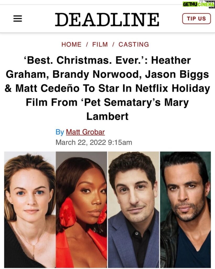 Matt Cedeño Instagram - Long time admirer of @imheathergraham @brandy and @biggsjason , I am pumped to be sharing this playground with them! Chemistry, positivity and humility through the roof with these 3 and our force of a director @mmlamber, it is an inspiring atmosphere for the make believe. Let’s go BCE!!