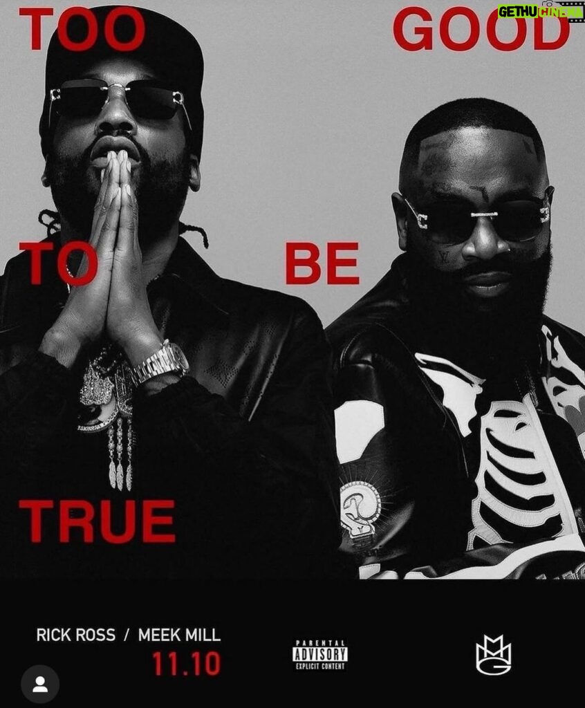 Meek Mill Instagram - 11.10.13 TOOG GOOD TO BE TRUE! Joint project 🔥🔥🔥🔥🔥🔥🔥 @richforever
