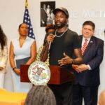 Meek Mill Instagram - Huge day for criminal justice reform in Illinois! Honored to have been part of the signing of #SB423 with @meekmill and @reform. Thank you @govpritzker !! We’ve already created a pathway for over 700k Americans to exit the justice system and this marks our 17th smart probation and parole reform bill in 11 states!! Illinois - thank you for helping strengthen our communities. LETS GO!! Chicago, Illinois