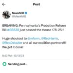 Meek Mill Instagram - The laws just changed in Pennsylvania today!!!!! Shout to @reform and everybody that helped make this happen!!!