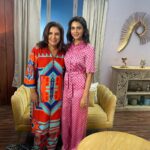 Meenal Sahu Instagram – Met this super sweet woman @farahkhankunder on sets of #franklywithfarah for *happy family conditions apply* ❤️
Make up @suprabha_jadhav 
Hair @cletusliuu 
Styling @clamps_andchaos 
Assisted by @kairaa_jhaveri 

@primevideoin 
@ayesha.jhulka 

#happyfamily #promotions #shoot #primevideo #webseries Film City, Goregaon