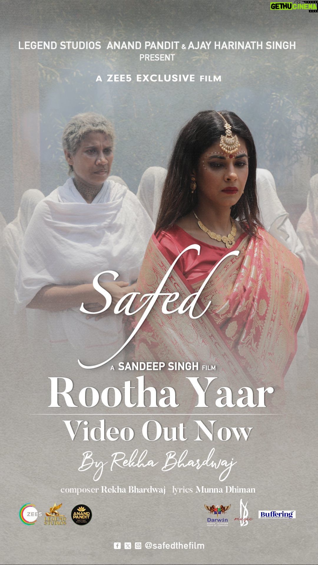 Meera Chopra Instagram - 🎶 Rootha yaar manau kaise, Apni aag jalau kaise, Rootha yaar manau kaise 🎶 @rekha_bhardwaj #MunnaDhiman Video Out Now A film by @officialsandipssingh Watch Now on @Zee5 @verma.abhay_ @meerachopra @barkhasengupta @chhaya.kadam.75 @jameel.mumbai @officiallegendstudios @anandpandit ajay.harinathsingh @zafarmehdishaikh @the_vishal_gurnani @juhiparekhmehtaofficial @Zee5global @Safedthefilm #SafedOnZee5