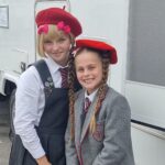 Meesha Garbett Instagram - Behind the scenes of #matildamusicalmovie part 1 🤍 there’s more coming so keep a look out on this pageee #behindthescenes @winterjarrettglasspool #bts #matildamovie #matilda #redberetgirl #hortensia