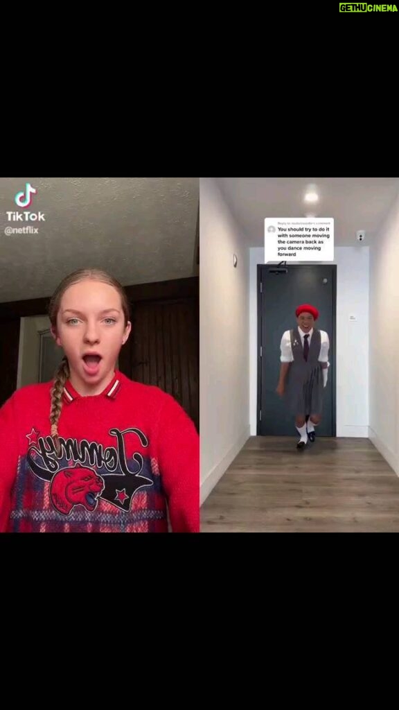 Meesha Garbett Instagram - The Ridiculously talented @besperon reaction on @netflix tiktok account 😍😍😍 Let me know who's version of the #matilda dance you think is best? ❤ #redberetgirl #matildathemusical #netflix #matildamovie #matildachallenge #matildathemusical